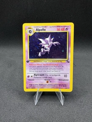Pokémon Karte Alpollo | Deutsch | 6/62 | 1.Edition | Fossil Set | NM - Bild 1 von 4