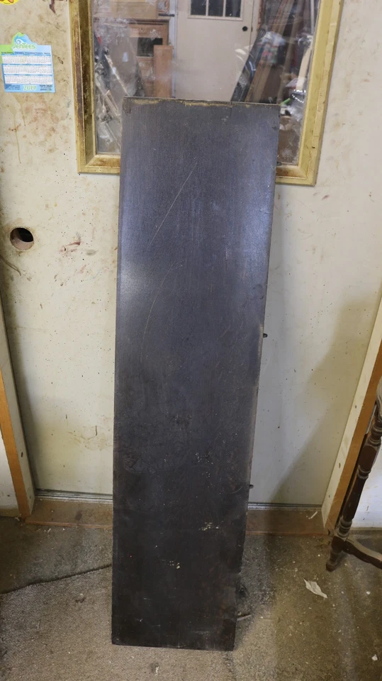 antiguo tablero de hojas de mesa de roble 50x12 en barniz oscuro muy cuartos Foto 1 de 1