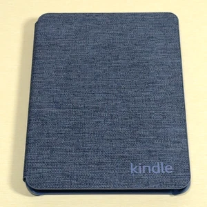 Amazon Kindle 11th Generation Case - Thin - Demnim Blue - Foldable Fabric Cover - Picture 1 of 5
