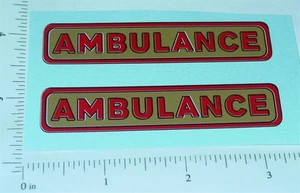 Paar Structo Vorkrieg Krankenwagen Ersatz Aufkleber ST-101 - Bild 1 von 1