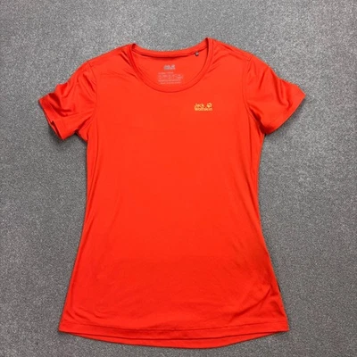 Camisa Jack Wolfskin Mujer Pequeña Naranja Senderismo Aire Libre Sendero Senderismo Dama Foto 1 de 4