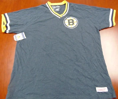 CAMISA NOVA COM ETIQUETAS MITCHELL & NESS NHL BOSTON BRUINS TAMANHO 4XL - Imagem 1 de 4