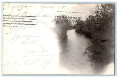 1905 View River Bridge Sacramento California CA RPPC Photo Antique Postcard - Image 1 of 2