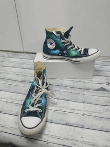 Converse Chuck Taylor All Stars Space Galaxy themed High Top M SZ 6 W SZ 8 - Picture 1 of 10