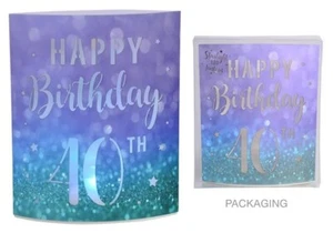 Starlight LED Colour Changing Lantern - Happy 40th Birthday - Bild 1 von 1