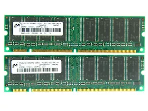 Micron 512MB (2X256MB) PC133 133MHz 168Pin Desktop SDRAM Memory Ram NON-ECC - Picture 1 of 1