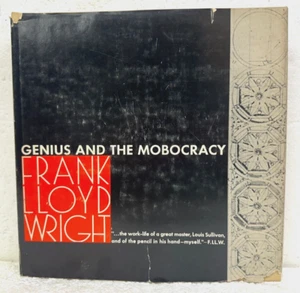 Genius And The Mobocracy by Frank Lloyd Wright 1971 HB/DJ Enlarged Edition - Picture 1 of 1