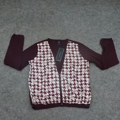 Tommy Hilfiger Suéter Mujer Cárdigan Mediano Pata de Gallo Lujo Lana B Foto 1 de 4