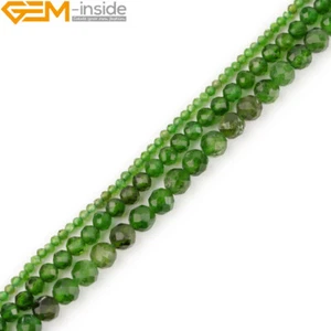 2mm 3mm Natural Gemstones Faceted Tiny Small Spacer Beads Jewelry Making 15" AAA - Picture 1 of 128