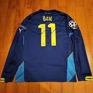 RARE Authentic Arsenal OZIL 2014-2015 3rd Third Long Sleeve LS Jersey Shirt