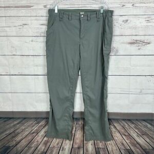 Duluth Trading Pants Womens size 16 Gray Nylon Hiking Outdoor Camping Pockets