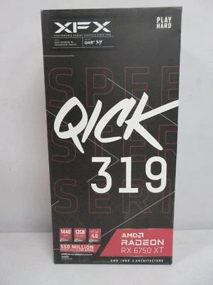 XFX Speedster QICK319 Radeon RX 6750XT CORE Gaming Graphics Card with 12GB GDDR6 - Image 1 of 4
