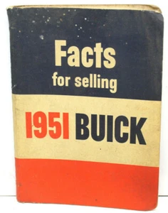 1951 Buick Fakten zum Verkauf Händler Verkäufer Handbuch OEM Styling Motor Chassis   - Bild 1 von 9