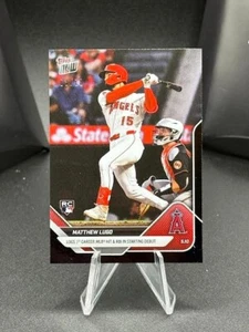 2025 Topps Now Matthew Lugo #165 Rookie Black Foil /10 Angels 1st Hit - Picture 1 of 4
