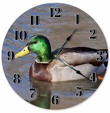 10.5" SWIMMING MALLARD DUCK CLOCK - Large 10.5" Wall Clock - Home Décor - 3123