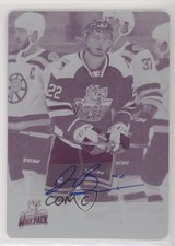 2020 AHL Printing Plate Magenta Achievements 1/1 Jonny Brodzinski #15 Auto 0c3