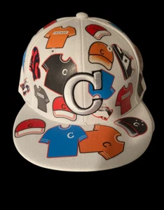 Gorra Plana de Top Pro Adulto 2XLarge “C” Chicago Sombrero Nuevo con Etiquetas Raro Blanco - Imagen 1 de 4
