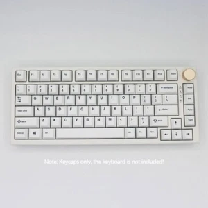 Pure White PBT Keycaps Set Cherry Profile 125 key for MX Mechanical Keyboards - Picture 1 of 8