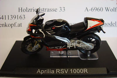 Aprilia RSV 1000 R black  2002  Topmodell  1:24 Top !! - Bild 1 von 3