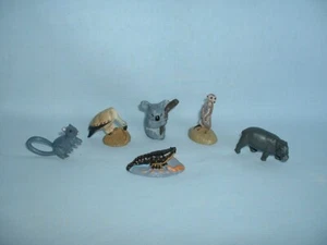 CADBURY YOWIES Set Of 6 Plastic Figures Toys (UK/SERIES 1 & 2/KOALA/HIPPO/YABBY) - Picture 1 of 1