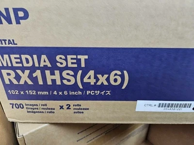 DNP Print Media for DS-RX1HS - 4x6" 700 Prints 2Roll 1box - Image 1 of 4