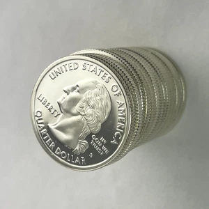 90% Silver Proof Quarters Statehood Commemorative $5 Mixed Roll - 20 Coins - Picture 1 of 8
