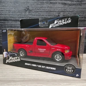 Camioneta pickup Fast Furious Die Cast Brians Ford F150 SVT Lightning Red Jada NUEVA - Imagen 1 de 8