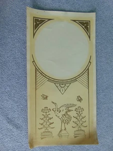 DE COLECCIÓN PAN DE JENGIBRE / SALÓN / COCINA / ESTANTE DE MANTO RELOJ CALCOMANÍA DE TRANSFERENCIA DE VIDRIO - Imagen 1 de 7