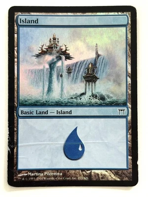 Misprint Alert: Foil layer error MTG FOIL Island 293 Champions of Kamigawa #293 - Image 1 of 3