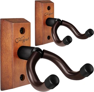 Guitar Wall Mount, 2 Pack Guitar Wall Hanger, Guitar Hanger Wall Hook Ho - Picture 1 of 11