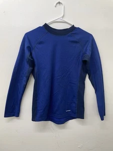 Patagonia Kids Performance Capilene Base Layer Long Sleeve Shirt L Blue - Picture 1 of 5