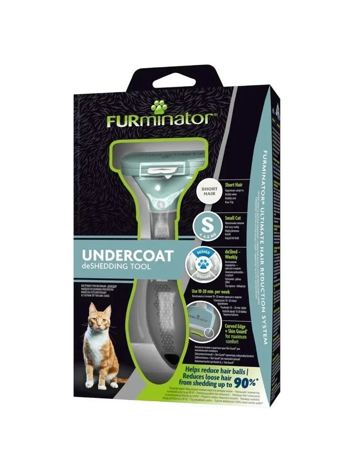Furminator Deshedding Tool for Small Cats With Short Hair - Image 1 of 1