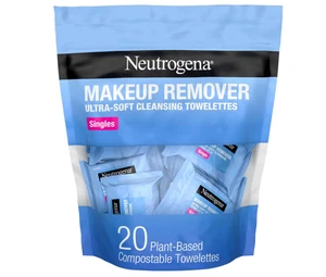 Neutrogena Makeup Remover Cleansing Towelette Singles, Daily Face Wipes to Remov - Picture 1 of 9