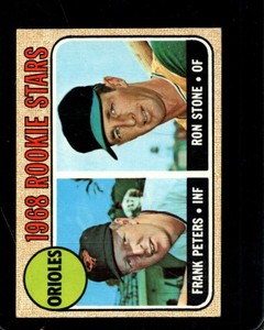 1968 TOPPS #409 FRANK PETERS/RON STONE VG+ (RC) ORIOLES NICELY CENTERED *X105398