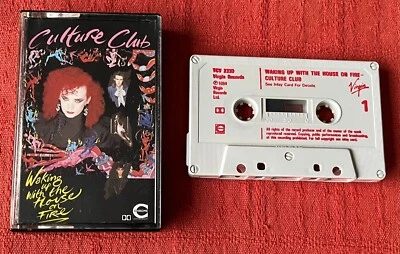 CULTURE CLUB (WITH BOY GEORGE)-CHROME CASSETTE-WAKING UP WITH THE HOUSE ON FIRE - Image 1 of 4