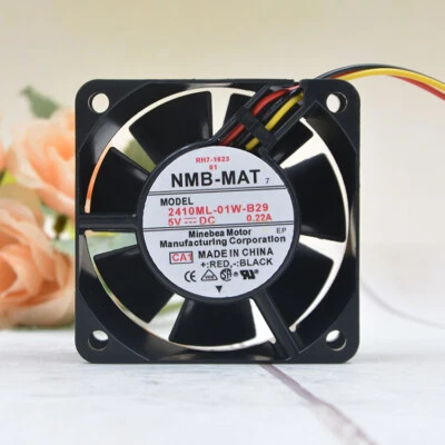 1 pcs NMB 6025 2410ML-01W-B29 5V0.22A 6CM power supply CPU USB cooling fan - Image 1 of 4