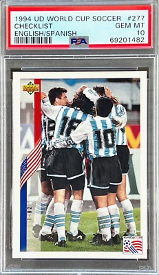 1994 Upper Deck Argentina Diego Maradona #277 PSA 10 GEM MINT (RARE: Pop 12) - Image 1 of 2