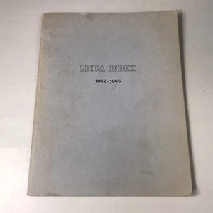 LEICA FOTOGRAFIE Magazines 1952 - 1965 Index English Editions - Picture 1 of 10