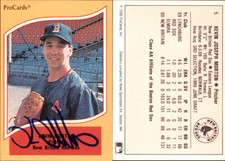 Kevin Morton Signed 1990 ProCards A and AA #5 Card New Britain Red Sox Auto AU