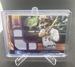 2022 Topps Tribute Tribute Triple Relics /50 Miguel Cabrera #TTR-MC