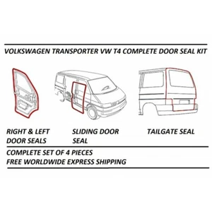 For Volkswagen Transporter 4 VW T4 Complete Door Seal Kit 1990-2003 - Picture 1 of 1
