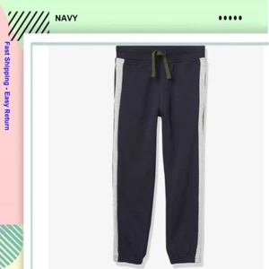 Nautica Boys Little Fleece Jogger Sweatpants Navy Blue XL 7. - Picture 1 of 4