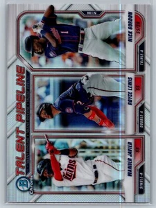 Bowman #TP-MIN 2021 Royce Lewis Talent Pipeline refractor verde Minnesota Twins - Imagen 1 de 2