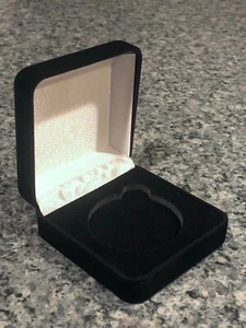 Black Velvet Gift Box For 1oz Silver Rounds & Silver Dollars - Picture 1 of 5