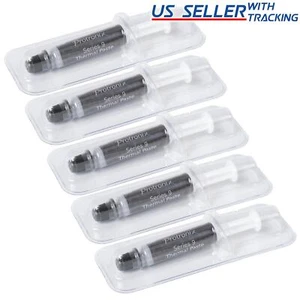(5-Pack) Extreme Performance Thermal Compound Paste CPU GPU LED Heatsink Syringe - Picture 1 of 3