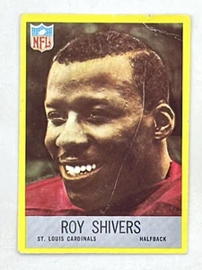 Roy Shivers 1967 Philadelphia RC #164 NFL St. Louis Cardinals Vintage SCRATCHED - Picture 1 of 2