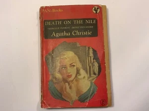 pan books 1950 death on the nile agatha christie hercule poirot rare paperback - Picture 1 of 16