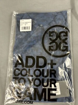 G/Fore G4 Golf Pullover Icon Camo Luxe Skull & T’s Print Medium Blue Polyester - Image 1 of 4