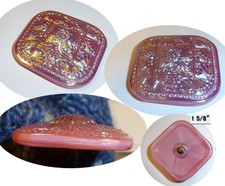 1950/'s 12 Carved 4-hole /"Elizabeth/" Squared Shirt Buttons Vintage Buttons