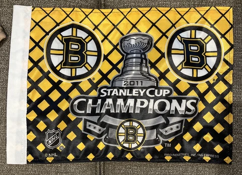 Boston Bruin 2011 stanley cup campion car truck window flag 11 X 15 Cover